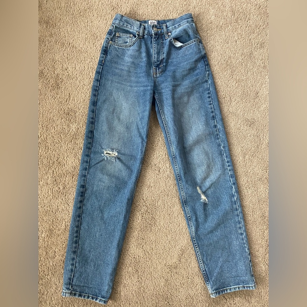 BDG medium wash straight leg jeans